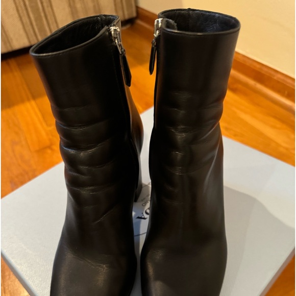 Prada black leather booties - Picture 2 of 5